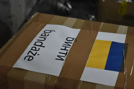 Paczka z darami dla miasta Dubna