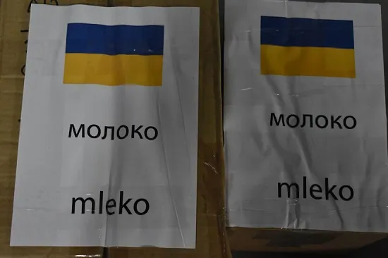 Paczka z darami dla miasta Dubna