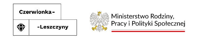 Logo Gminy i Miasta Czerwionka-Leszczyny oraz Ministerstwa Rodziny, Pracy i Polityki Społecznej Logotypy Gminy i Miasta Czerwionka-Leszczyny oraz Ministerstwa Rodziny, Pracy i Polityki Społecznej