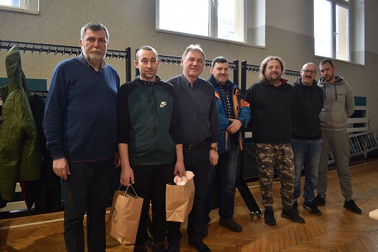 Przedstawiciele władz samorządowych Gminy i Miasta Czerwionka-Leszczyny oraz Miejskiego Ośrodka Kultury w Czerwionce-Leszczynach w towarzystwie przedstawiciela miasta Dubno
