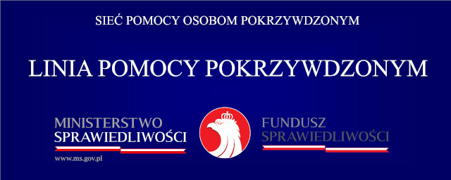 Grafika informacyjna - Linia pomocy pokrzywdzonym