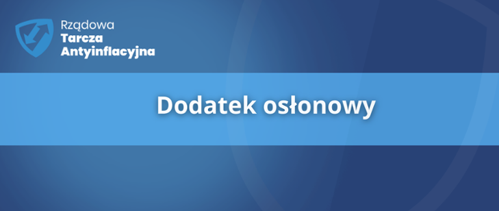 Grafika, na ktorej znajduje się napis: Dodatek osłonowy