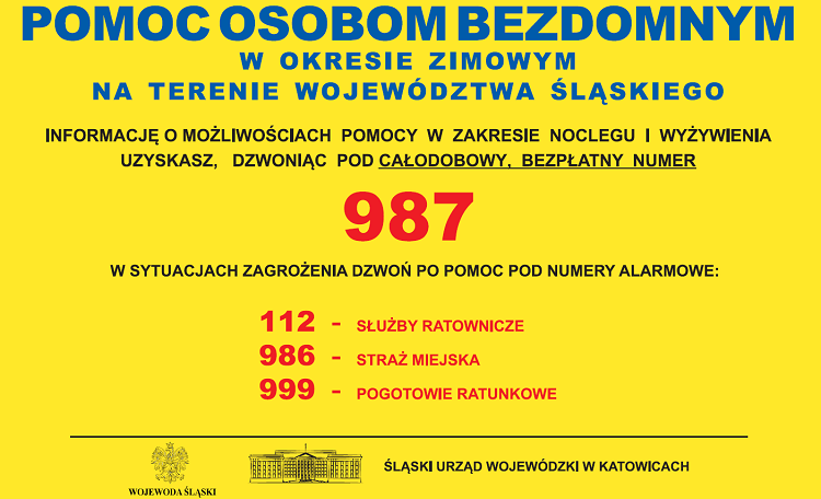 Pomoc osobom bezdomnym w okresie zimowym